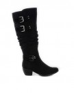 Lilley-Womens-Black-Microfibre-High-Boot-with-Heel-Size-6-Black-0-0