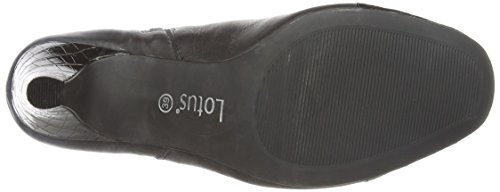 Lotus Womens Robin Boots 40128 Black Leather/Croc 4 UK, 37 EU - Image 4