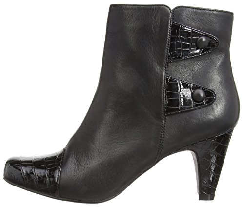 Lotus Womens Robin Boots 40128 Black Leather/Croc 4 UK, 37 EU - Image 6