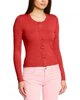 Louche-Womens-Ivy-Plain-Long-Sleeve-Cardigan-Red-Size-16-0