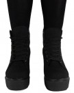 LoudLook-New-Womens-Ladies-Ankle-Lace-Up-Platform-High-Block-Heel-Work-Shoes-Boots-Size-6-0-1