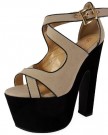 LoudLook-New-Womens-Ladies-Ankle-Straps-High-Block-Heel-Shoes-Chunky-Platform-Sandals-Size-5-0