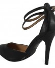 LoudLook-New-Womens-Ladies-Faux-Leather-Ankle-Straps-High-Stiletto-Heel-Office-Shoes-Size-5-0-2