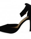 LoudLook-New-Womens-Ladies-Faux-Suede-Ankle-Strap-High-Stiletto-Heel-Office-Shoes-Size-4-0-1