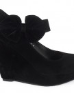 LoudLook-New-Womens-Ladies-Faux-Suede-Mary-Jane-Platform-High-Heel-Wedges-Court-Shoes-Size-5-0-1