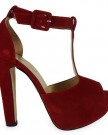 LoudLook-New-Womens-Ladies-T-Bar-Buckle-Block-High-Heel-Concealed-Platform-Shoes-Size-6-0-1