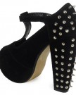 LoudLook-New-Womens-Ladies-T-Bar-Spikes-Block-High-Heel-Concealed-Platform-Shoes-Boots-Size-6-0-2