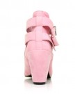 MARLEY-Baby-Pink-Faux-Suede-Block-High-Heel-Cut-Out-Shoe-Boots-Size-UK-4-EU-37-0-2
