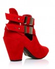 MARLEY-Red-Faux-Suede-Block-High-Heel-Cut-Out-Shoe-Boots-Size-UK-5-EU-38-0-1