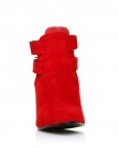 MARLEY-Red-Faux-Suede-Block-High-Heel-Cut-Out-Shoe-Boots-Size-UK-5-EU-38-0-3
