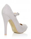 MISCHA-Grey-Faux-Suede-Stiletto-Very-High-Heel-Mary-Janes-Shoes-Size-UK-4-EU-37-0-1