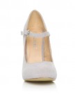MISCHA-Grey-Faux-Suede-Stiletto-Very-High-Heel-Mary-Janes-Shoes-Size-UK-4-EU-37-0-3