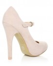 MISCHA-Nude-Faux-Suede-Stiletto-Very-High-Heel-Mary-Janes-Shoes-Size-UK-4-EU-37-0-1