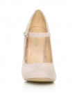MISCHA-Nude-Faux-Suede-Stiletto-Very-High-Heel-Mary-Janes-Shoes-Size-UK-4-EU-37-0-3