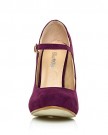 MISCHA-Purple-Faux-Suede-Stiletto-Very-High-Heel-Mary-Janes-Shoes-Size-UK-6-EU-39-0-3