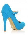MISCHA-Turquoise-Faux-Suede-Stiletto-Very-High-Heel-Mary-Janes-Shoes-Size-UK-8-EU-41-0-1