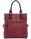 Maestro-Womens-Top-Handle-Bag-Red-Rouge-Rot-Schwarz-0
