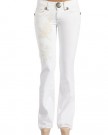 Marlow-Womens-Bootcut-Jeans-Flare-White-Denim-Stitches-Pattern-30-0