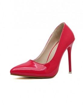 MeDesign-Office-Lady-Party-Clubbing-Patent-Leather-Stilettos-High-Heel-Pointy-Pumps-Fashion-Shoes-7-UK-Red-0