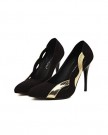 MeDesign-Womens-Faux-Suede-Point-Toe-Shoe-DOrsay-High-Heel-Multi-Color-Pump-Court-Shoes-5-UK-Black-0-0