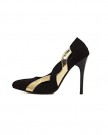 MeDesign-Womens-Faux-Suede-Point-Toe-Shoe-DOrsay-High-Heel-Multi-Color-Pump-Court-Shoes-5-UK-Black-0-1