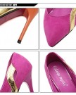 MeDesign-Womens-Faux-Suede-Point-Toe-Shoe-DOrsay-High-Heel-Multi-Color-Pump-Court-Shoes-5-UK-Black-0-3