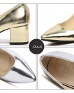 MeDesign-Womens-Gold-and-Silver-Block-heel-Mid-high-heel-Shoes-OL-work-Shoes-Size-38-EU-5-UK-Gold-0-3