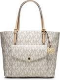 Michael-Kors-Jet-Set-Large-Pocket-Tote-PVC-Vanilla-0