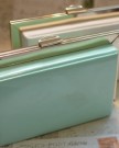Mint-Green-Patent-Leather-light-gold-frame-Clutch-with-Dust-Bag-0-5