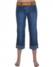 Miss-Posh-Womens-34-Cropped-Roll-Up-Denim-Jeans-10-0