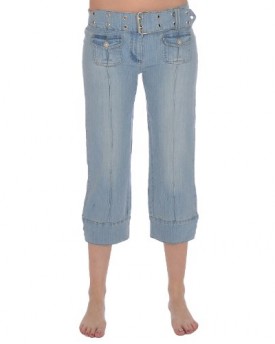 Miss-Posh-Womens-Ladies-Low-Rise-34-Cropped-Capri-Denim-Jeans-Pants-10-0