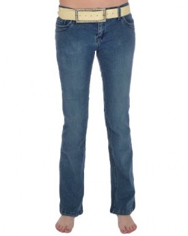 Miss-Posh-Womens-Low-Rise-Boot-Cut-Washed-Stretch-Denim-Jeans-with-Belt-12-0