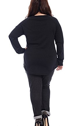 Mooncolour-Womens-Plus-Size-Fawn-Print-Chiffon-Splice-Tunic-Top-Shirt-0