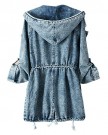 Mooncolour-Womens-Wash-Blue-Hooded-Loose-Denim-Trench-Coat-0-0