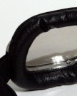 Motorcycle-goggles-black-mirrored-lenses-chrome-frame-Faux-leather-0-2