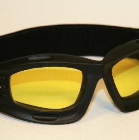 Motorcycle-goggles-black-yellow-tinted-lenses-black-frame-SPR-rubber-0