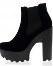 My1stwish-Womens-Platform-Elasticated-High-Block-Heel-Ankle-Boots-Black-Suede-Size-3-0-1