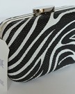NEW-Black-White-Zebra-Stripe-Textured-Hardcase-Clutch-with-Dust-Bag-0-1