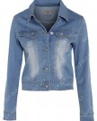 NEW-Denim-Jacket-Womens-Jean-blazer-Size-8-14-UK-10-0