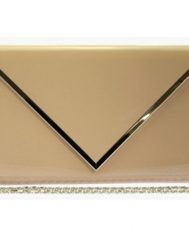 NEW-GLOSSY-PATENT-LEATHER-ENVELOPE-CLUTCH-HANDBAG-BAG-IN-8-AMAZING-COLOURS-IDEAL-FOR-WEDDINGS-OR-A-PROM-FROM-Accessorize-me-NUDE-0