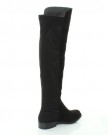 NEW-HT45-LADIES-WOMENS-WIDE-LEG-CALF-STRETCH-OVER-KNEE-THIGH-HIGH-FLAT-BOOTS-SHOES-SIZE-3-4-5-6-7-8-UK-4-Black-Faux-Suede-0-2