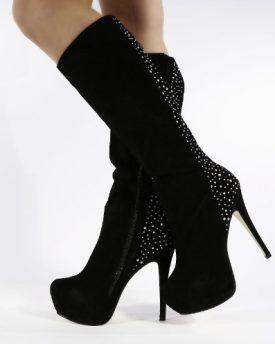 NEW-LADIES-DIAMANTE-KNEE-HIGH-HEEL-PLATFORM-SHOES-SIZE-336-841-0