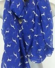 NEW-LADIES-GREYHOUND-DOG-SCARF-RACING-DOGS-PUPPY-HOUND-5-COLOURS-SARONG-WRAP-HIJAB-BLUE-0