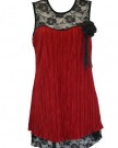 NEW-LADIES-WOMEN-LACE-TOP-PLUS-SIZE-14161820222426283032-COLOUR-NAVY-RED-BLACK-PURPLE-1416-RED-0