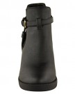NEW-LADIES-WOMENS-GOLD-MID-HIGH-HEEL-CHELSEA-ANKLE-BOOTS-CHUNKY-BLOCK-SHOES-SIZE-UK-5-Black-Faux-Leather-0-3