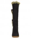 NEW-LADIES-WOMENS-MID-WEDGE-HEEL-FUR-LINED-WARM-WINTER-KNEE-HIGH-CALF-BOOTS-SIZE-UK-4-EU-37-US-6-Black-Faux-Leather-0-3