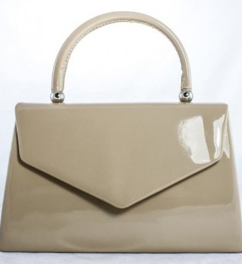 NEW-STYLISH-RETRO-MINI-HANDBAG-IN-A-GLOSSY-PATENT-MATERIAL-15-AMAZING-COLOURS-TO-CHOOSE-FROM-CAN-BE-A-CLUTCH-OR-A-SHOULDER-HANDBAG-NUDE-0