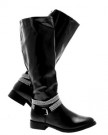 NEW-WOMENS-BIKER-RIDING-BOOTS-STUD-ANKLE-STRAP-KNEE-HIGH-FAUX-LEATHER-LADIES-GIRLS-BLACK-SIZE-UK-6-0-0