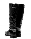 NEW-WOMENS-BIKER-RIDING-BOOTS-STUD-ANKLE-STRAP-KNEE-HIGH-FAUX-LEATHER-LADIES-GIRLS-BLACK-SIZE-UK-6-0-2