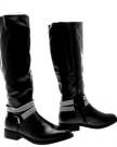 NEW-WOMENS-BIKER-RIDING-BOOTS-STUD-ANKLE-STRAP-KNEE-HIGH-FAUX-LEATHER-LADIES-GIRLS-BLACK-SIZE-UK-6-0-3